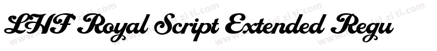LHF Royal Script Extended Regular字体转换